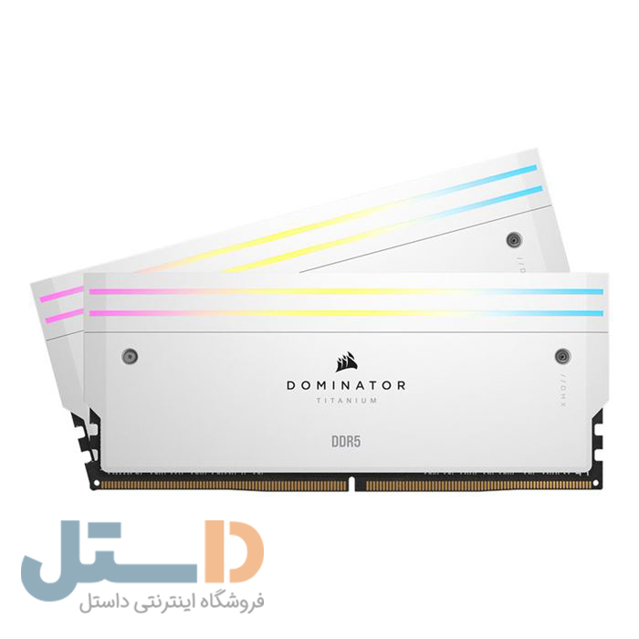 رم دسکتاپ کورسیر سفید مدل Dominator Titanium RGB DDR5 دو کاناله 7000 مگاهرتز ظرفیت 32 گیگابایت CL34 -gallery-5 - https://www.dostell.com/